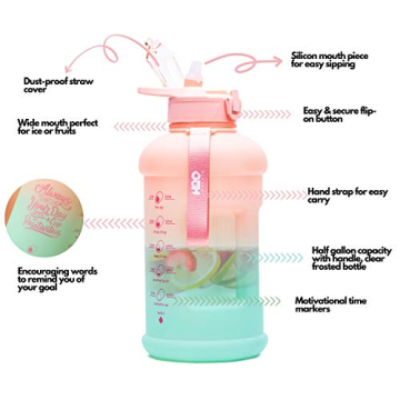 Half Gallon H2O Capsule INSPO Hydration Tracker