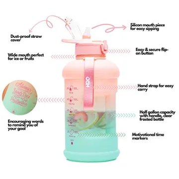 Half Gallon H2O Capsule INSPO Hydration Tracker