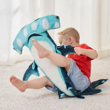 Beeyybuy 40-Inch Hammerhead Shark Plush Toy for All Ages