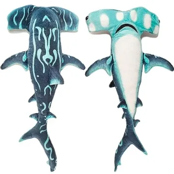 Beeyybuy 40-Inch Hammerhead Shark Plush Toy for All Ages