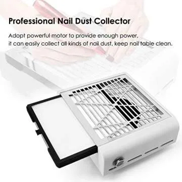 AONOLOVO Nail Dust Collector - Powerful Vacuum for Acrylic Nails Removal