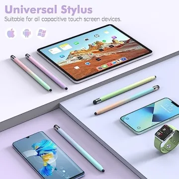 StylusHome 5 Pack Dual-end Stylus Pens High Sensitivity Touch Screens
