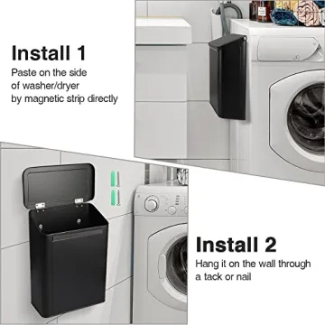 Picowe Magnetic Lint Bin for Laundry - Space-Saving Storage Solution