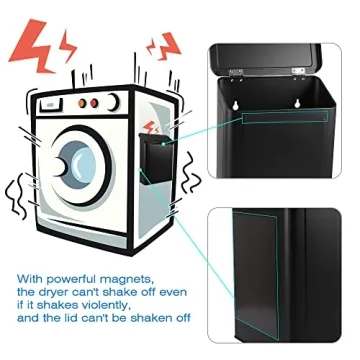 Picowe Magnetic Lint Bin for Laundry - Space-Saving Storage Solution