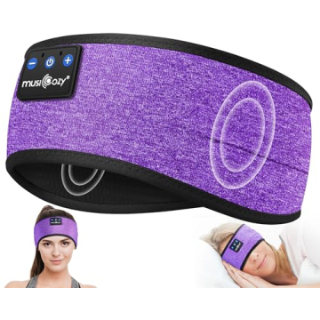 MUSICOZY Sleep Headphones Wireless - Bluetooth Sports Headband for Comfort