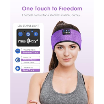 MUSICOZY Wireless Sleep Headphones for Comfort and Sound