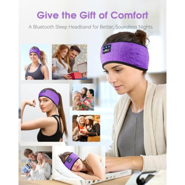 MUSICOZY Wireless Sleep Headphones for Comfort and Sound