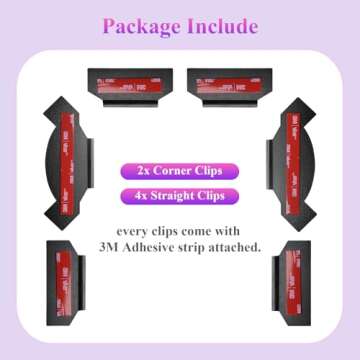 Philips Hue Gradient Light Strip Brackets Set for Easy Mounting