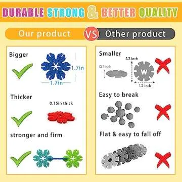 QUN XING Building Toys Stem Toys 300PCS Big Size Interlocking Creative Educational Building Blocks Set Classroom Must Haves Manipulatives for Preschool for Teacher Boys and Girls Kids Ages 4-8