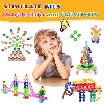 QUN XING Building Toys Stem Toys 300PCS Big Size Interlocking Creative Educational Building Blocks Set Classroom Must Haves Manipulatives for Preschool for Teacher Boys and Girls Kids Ages 4-8