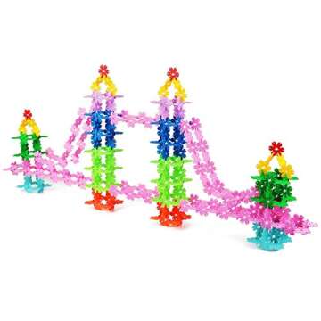 QUN XING Building Toys Stem Toys 300PCS Big Size Interlocking Creative Educational Building Blocks Set Classroom Must Haves Manipulatives for Preschool for Teacher Boys and Girls Kids Ages 4-8