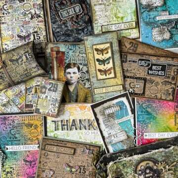 Tim Holtz Hodgepodge Cling Stamp CMS490, July 2024 Release, Carnora Mesh Storage Bag