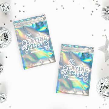 Stayin' Alive Bachelorette Party Hangover Kits (10 Pack) | Last Disco Hangover Kit Bags | Bachelorette Recovery Kit | 21st Birthday Hangover Kits I Bachelorette Survival Kit