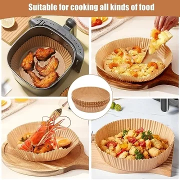 Fondpen Air Fryer Liners - 100 Disposable Paper Sheets