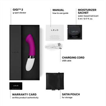 LELO Gigi 2 G Spot Vibrator for Her, Personal Massager, Powerful G Spot Toy with 8 Vibration Pattern...