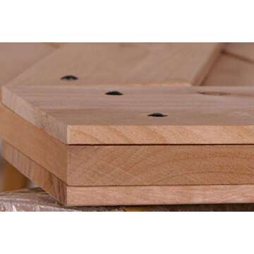 LUBANN 28 in. x 84 in. Rustic British-Brace Hardwood Barn Door Unfinished Knotty Alder Solid Wood Barn Door Slab