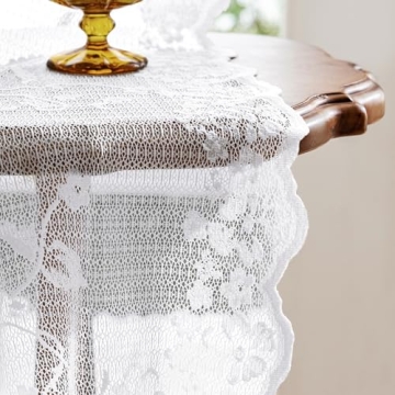 HOMEIDEAS Vintage Lace Curtain for Elegant Home Decor