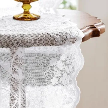 HOMEIDEAS Vintage Lace Curtain for Elegant Home Decor