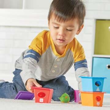 Learning Resources Peek-a-Bird Learning Buddies - 15 Pieces for 18 Months+