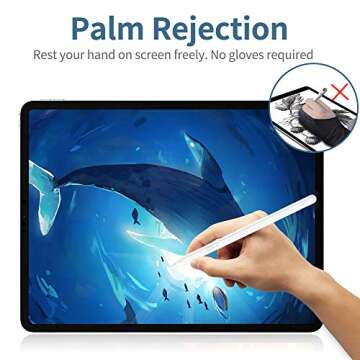 Stylus Pen for iPad, Uogic iPad Stylus Pen with Magnetic, Rechargeable, Palm Rejection, for iPad Pro 11"/12.9", iPad (6/7/8/9/10 Generation), iPad Mini (5/6 Generation), iPad Air (3/4/5 Generation)
