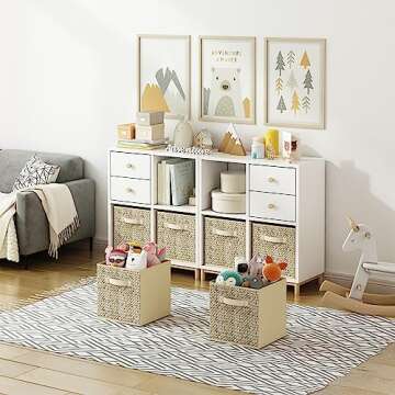 Wisdom Star 6 Pack Fabric Storage Cubes for Organizing