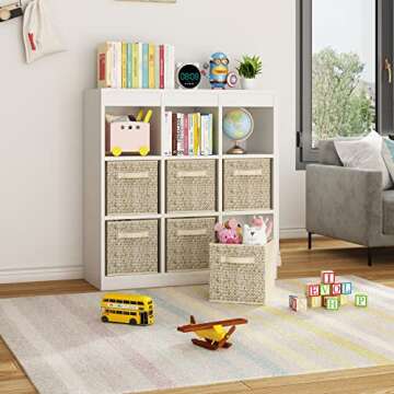 Wisdom Star 6 Pack Fabric Storage Cubes for Organizing