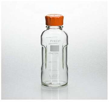 Pyrex 1399-500CN-M Slim line Media Bottle Easy Pour Corning 500ML Ca, Glass (Pack of 1)