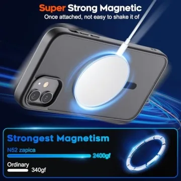 zapica Magnetic iPhone 12 Case with Military Protection