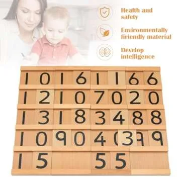 LEADER JOY Montessori Math Materials Teens & Tens Boards Preschool Toddler Toys Seguin Boards Home E...