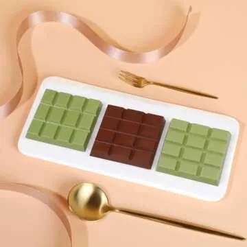 Fimary Chocolate Molds - Non-Stick Chocolate Bar Mold, Break Apart Chocolate Bar Maker Food Grade Deep Chocolate Bar Mold For Knafeh Pistachio Chocolate Bar, Milk Chocolate Bar Home Diy - 1 Piece