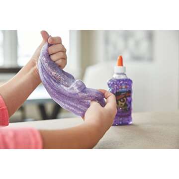 Elmer's Liquid Glitter Glue, Great For Making Slime, Washable, Assorted Colors, 6 Ounces Each, 3 Count