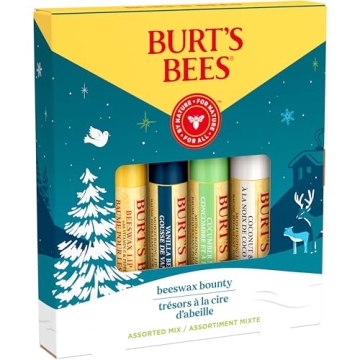Burt's Bees Christmas Gift Set, 4 Assorted Lip Balms