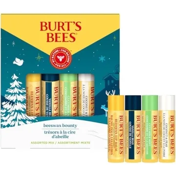 Burt's Bees Christmas Gift Set, 4 Assorted Lip Balms