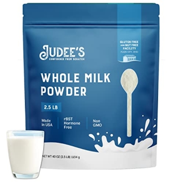 Judee's Whole Milk Powder - Rich, Gluten-Free, and Non-GMO 2.5 lb