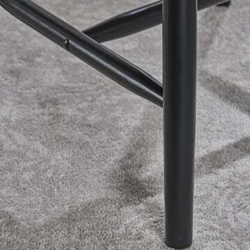 Christopher Knight Home Declan Farmhouse Cottage High Back Spindled Rubberwood Dining Chairs, 2-Pcs Set, Black