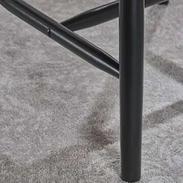 Christopher Knight Home Declan Farmhouse Cottage High Back Spindled Rubberwood Dining Chairs, 2-Pcs Set, Black