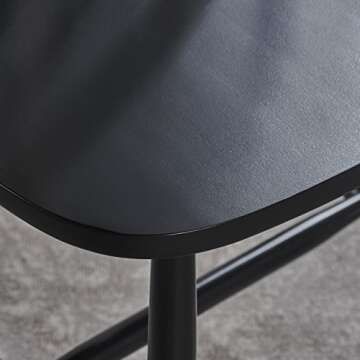 Christopher Knight Home Declan Farmhouse Cottage High Back Spindled Rubberwood Dining Chairs, 2-Pcs Set, Black