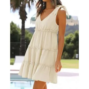 ZESICA Women's Summer Mini Dress - Stylish & Versatile