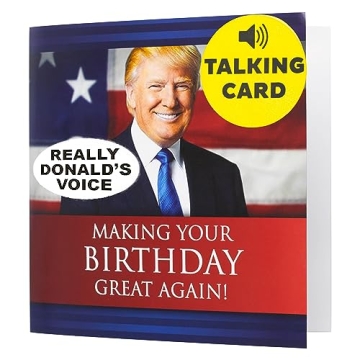 OUR FRIENDLY FOREST Talking Trump Birthday Card - Experience His Voice