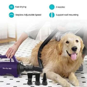 Dog Dryer High Velocity Professional Dog/Pet Grooming Force Hair Dryer/Blower