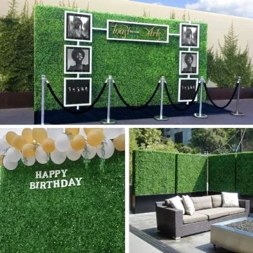 Artificial Boxwood Panels for Indoor and Outdoor Decor