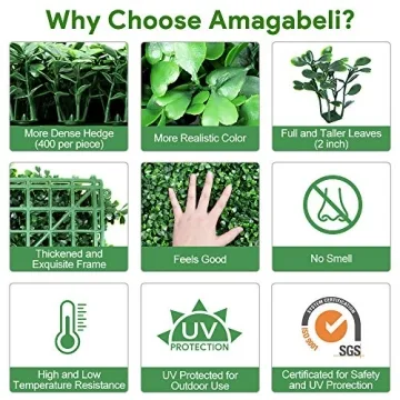 Artificial Boxwood Panels for Indoor and Outdoor Decor