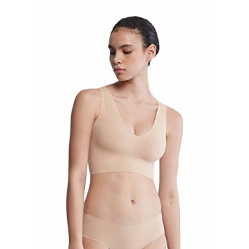 Calvin Klein Women's Invisibles Lightly Lined V Neck Bralette - Comfort Meets Style