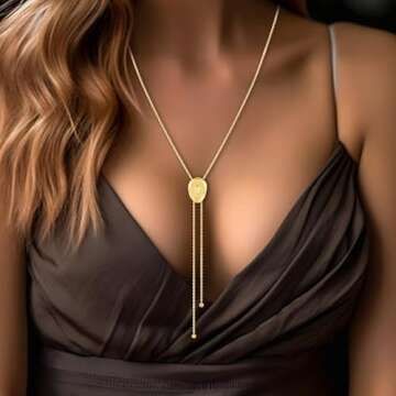 MQV Country Concert Cowboy Cowgirl Hat Halloween Costume Pendant Necklace Adjustable Dainty Gold Pla...