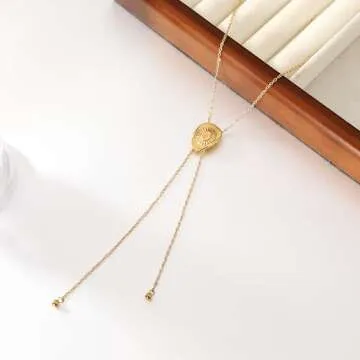 MQV Country Concert Cowboy Cowgirl Hat Halloween Costume Pendant Necklace Adjustable Dainty Gold Plated Western Glam Rodeo Boots Country Minimal Jewelry Gift