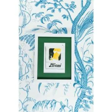 FURBISH Travel Wall Art Print - Miami Matchbook - Aesthetic Wall Decor, Modern Wall Art, Preppy Room...