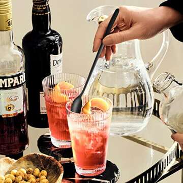 Durable Stainless Steel Iced Tea Spoons Set of 6