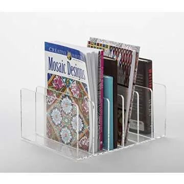 Acrylic File Organizer for Desktop and Home Use