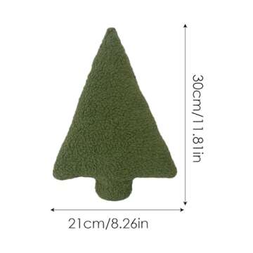 Festive Throw Pillow, Realistic Christmas Tree Shaped Pillow, Comfortable Seasonal Decor Pillow with Padding Inside, Plush Christmas Pillow for Mothers, Girlfriends, Sisters, Friends, and More