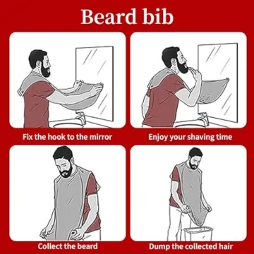 Stylish Beard Bib Apron for Clean Grooming